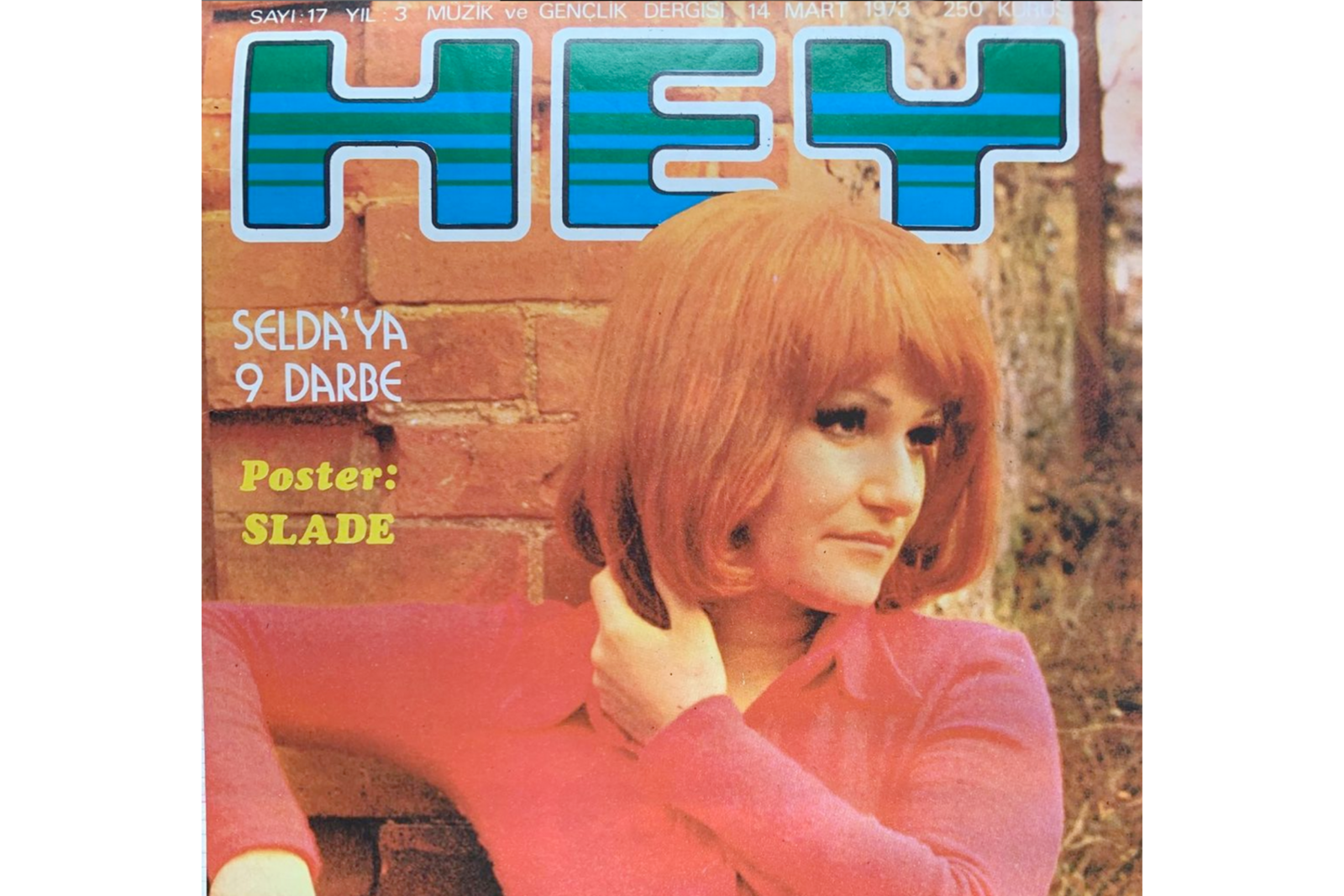 Turkish folk singer Selda Bagcan was featured in HEY magazine’s cover back in 1973, April 2, 2020. (Photo via Instagram / @seldabagcanofficial)