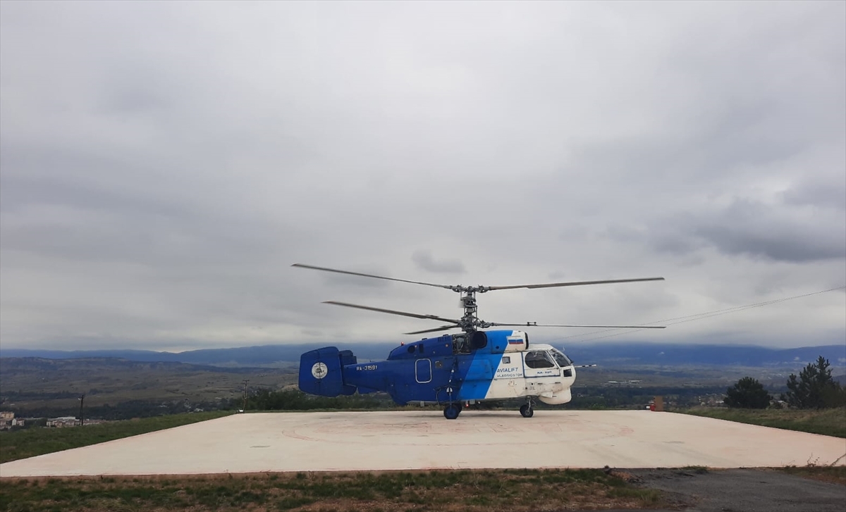 Russian helicopter taking off before the crash. (X Photo) 
