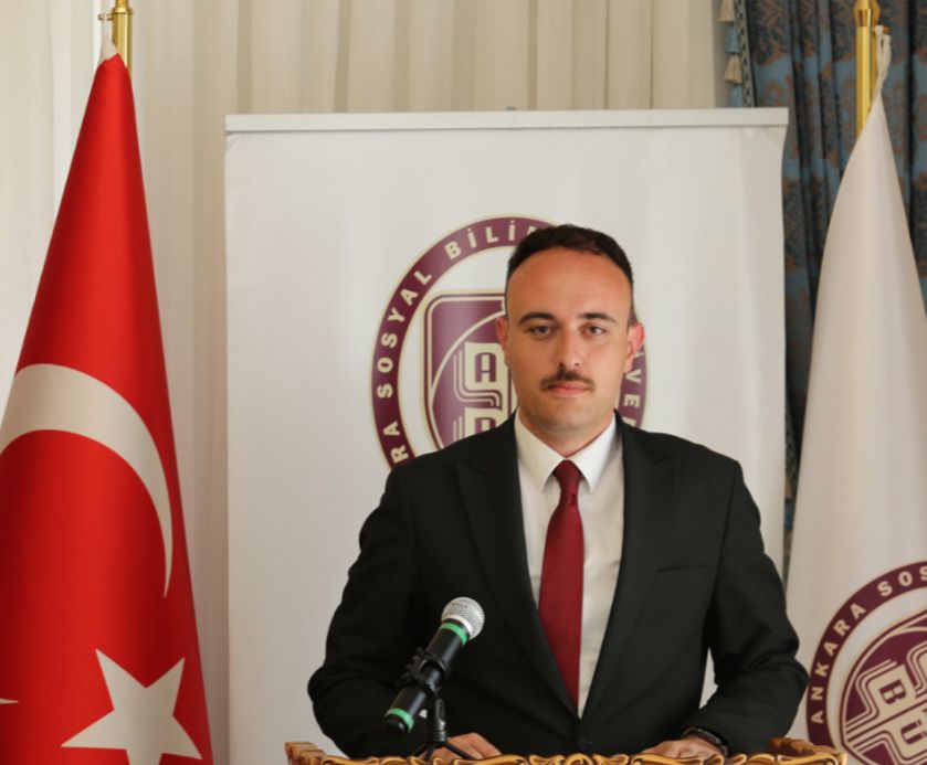 Author Umut Erdogan gives a statement, Ankara, Türkiye, November 14, 2024. (Photo via Türkiye Today)