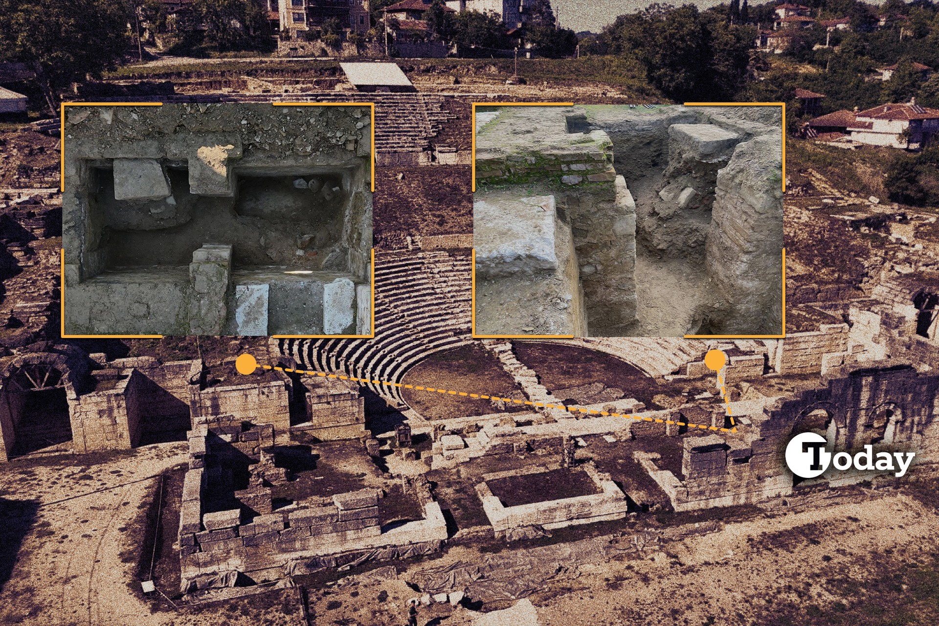 Exclusive: Behind ancient curtains - Hidden actor rooms in Türkiye's 'Prusias ad Hypium theatre'