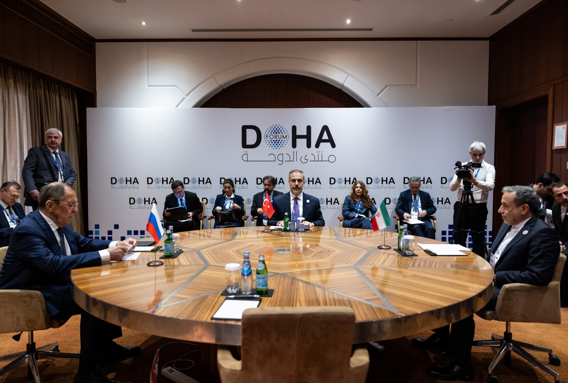 Turkish, Iranian and Russian FMs meet in Doha for Astana Format talks