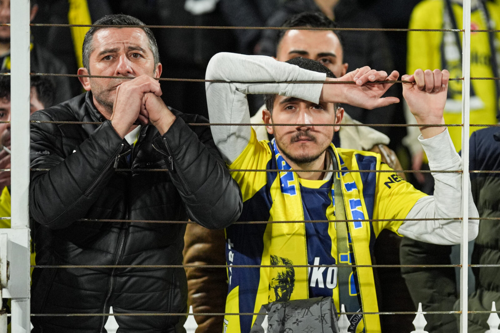 In the sixth week of the UEFA Europa League, Fenerbahce fans gathered at Ulker Stadium for the match between Fenerbahce and Athletic Bilbao, in Istanbul, Türkiye, Dec. 11, 2024. (AA Photo)