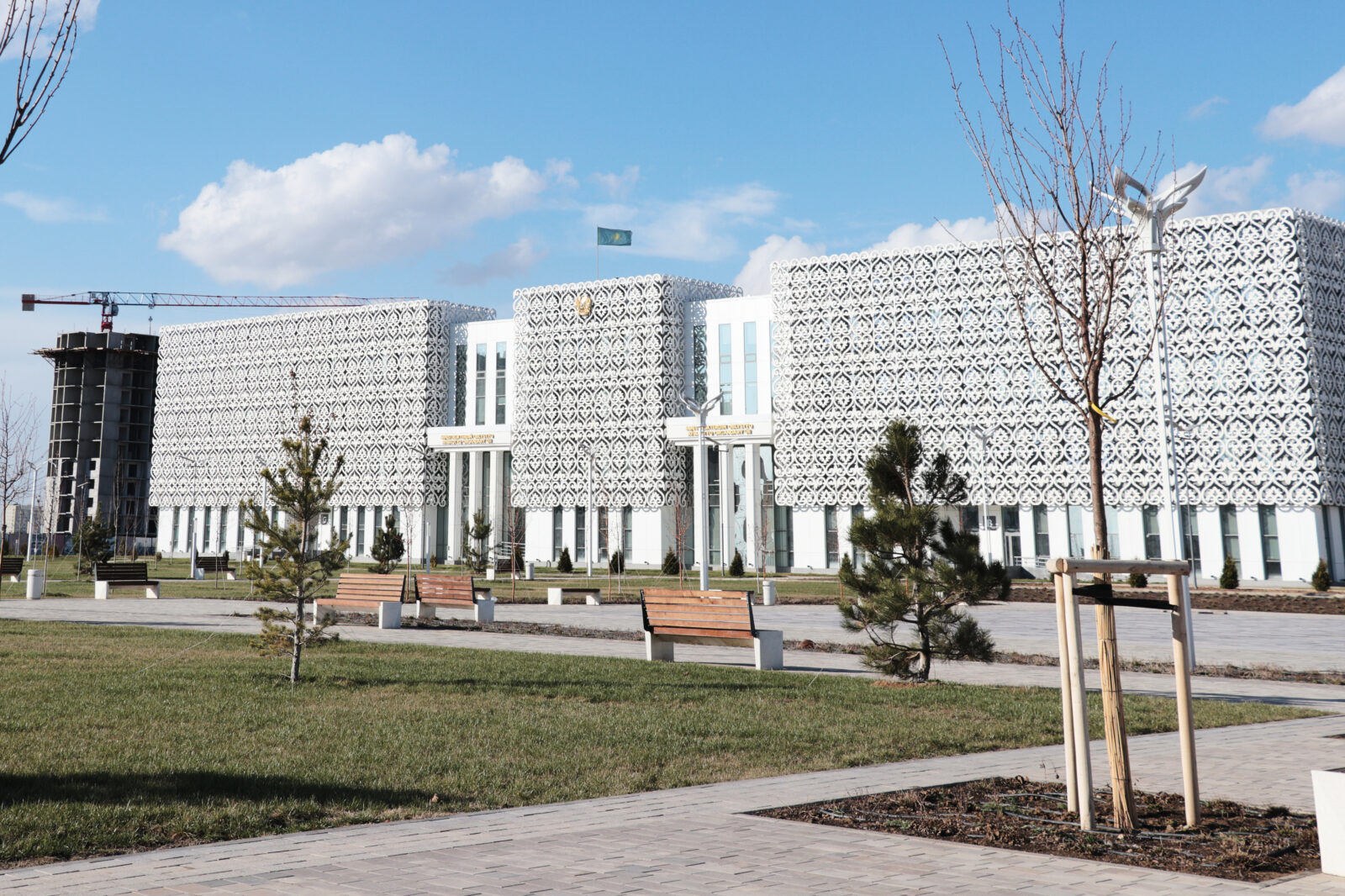 In the photo, the Governor’s Office in Turkistan is seen, Dec. 18, 2024. (AA Photo)