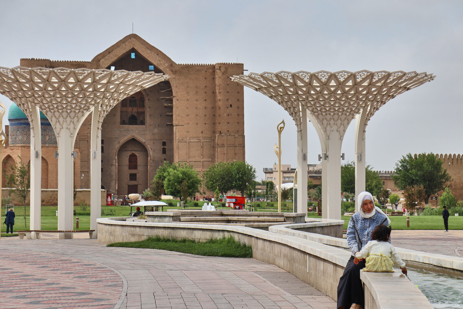 The Khoja Ahmed Yasawi Mausoleum in Turkistan, Dec. 18, 2024. (AA Photo)