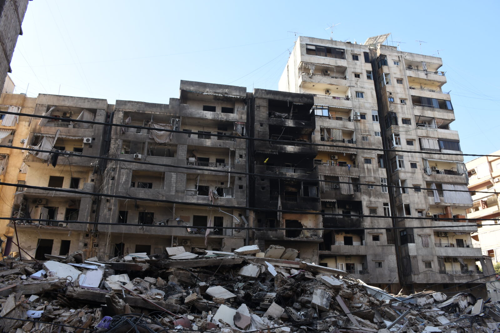 A view of destroyed buildings in the southern Dahieh after being targeted by the Israeli army for two months in Beirut, Lebanon on December 18, 2024. (AFP Photo)