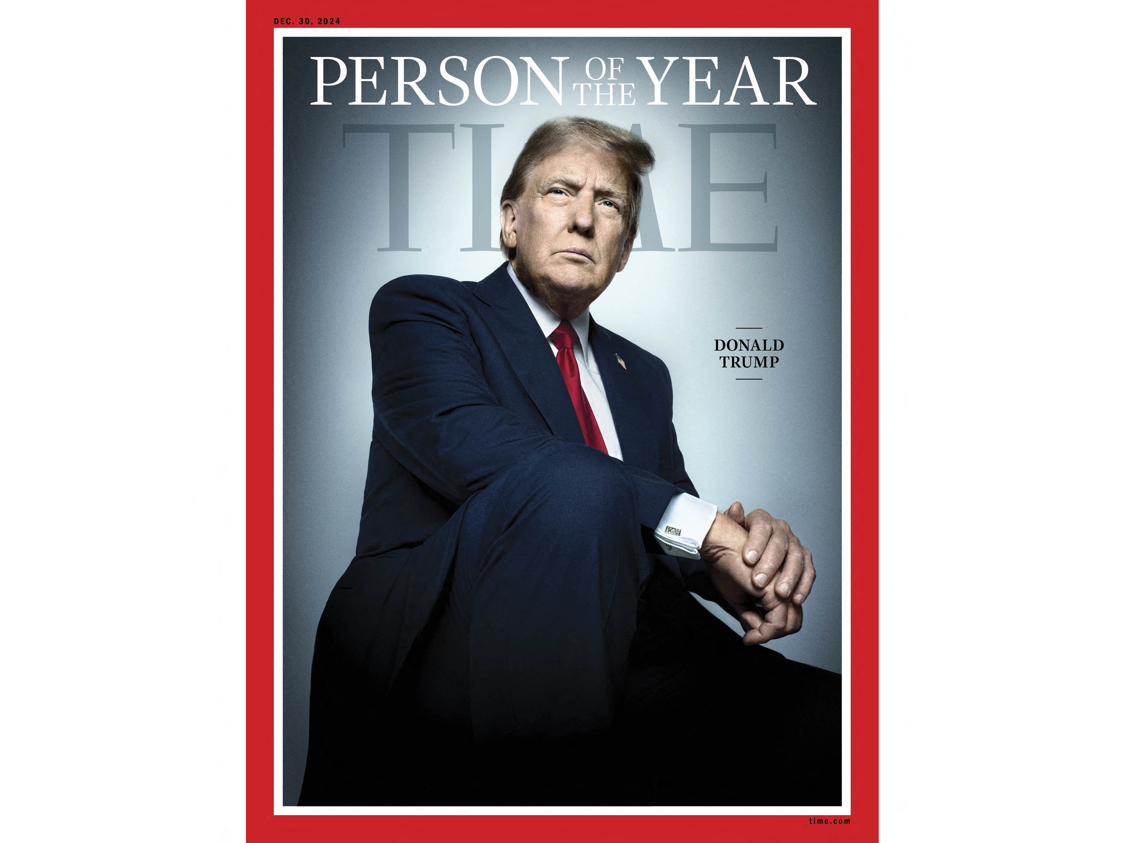 Donald Trump named Time Magazine's 'person of the year' for second time