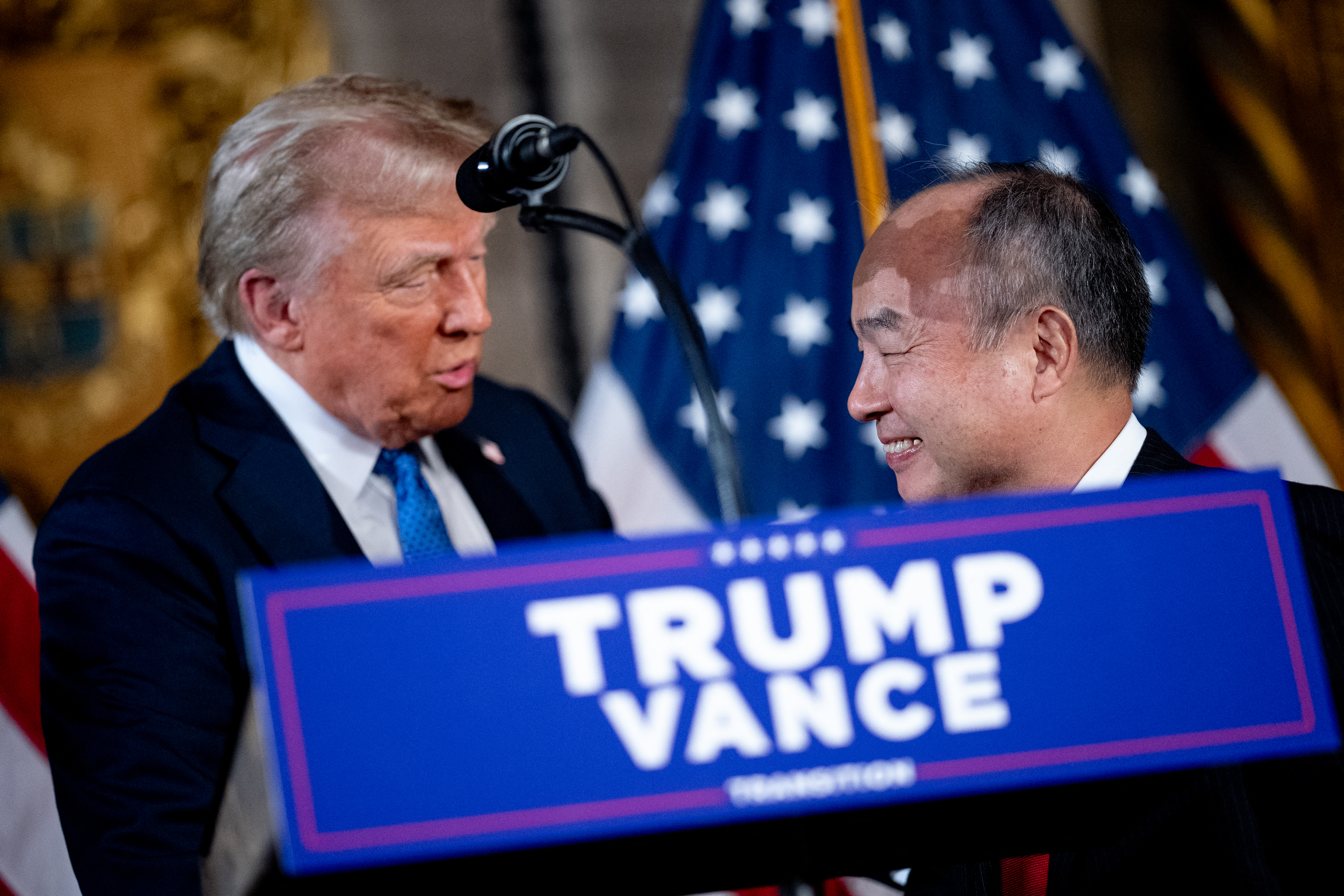 Trump hails SoftBank's $100B US investment, promising 100K jobs