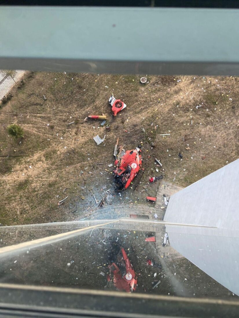 Helicopter crashes into Mugla Training &amp; Research Hospital, Türkiye