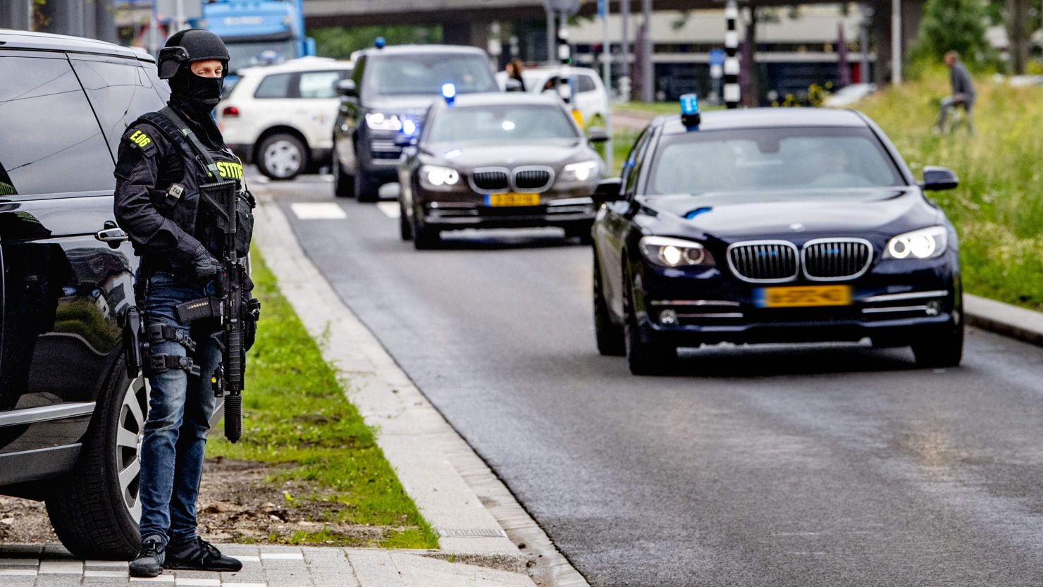 A police officer stands guard. (AFP Photo)