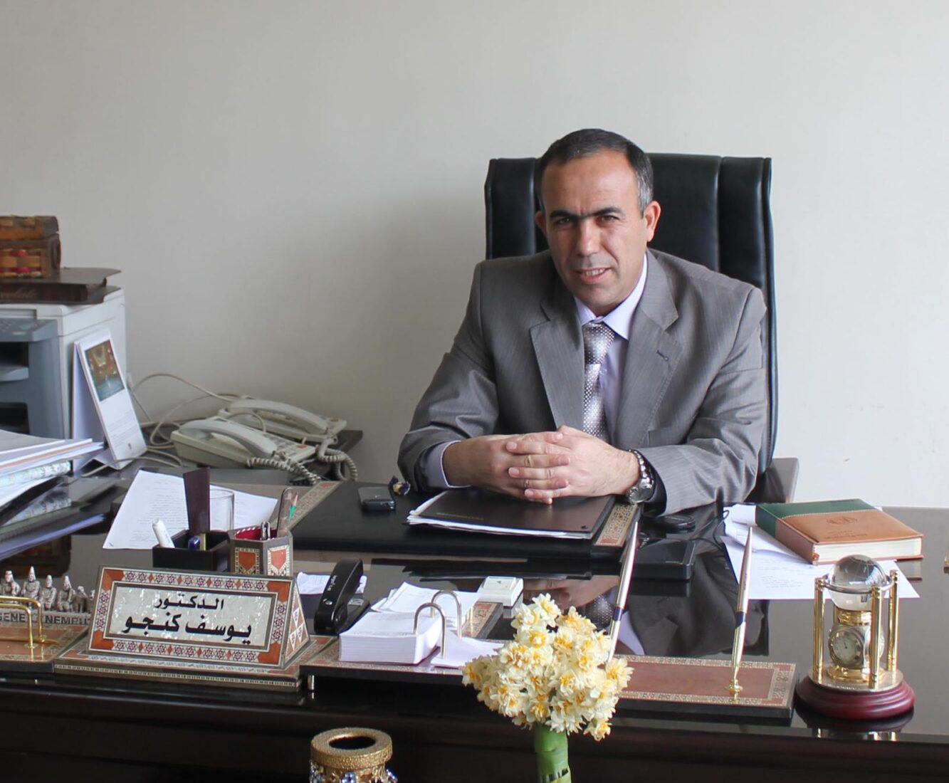 Youssef Kanjou, former director of the Aleppo National Museum. (Photo via Youssef Kanjou's Archive)