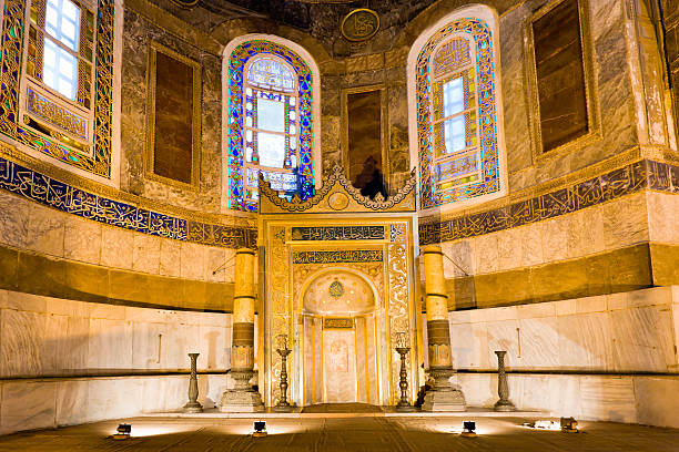 Mihrab in Hagia Sophia - Aya Sofya, Istanbul, Turkey.