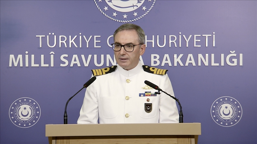 Rear Admiral Zeki Akturk, press and public relations advisor for the ministry. (AA Photo)