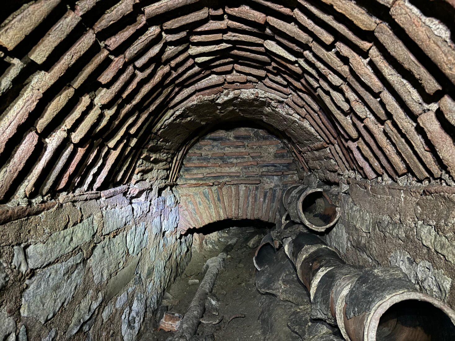 Underground structures beneath Hagia Sophia, Istanbul, Türkiye, Jan. 3, 2024. (AA Photo)