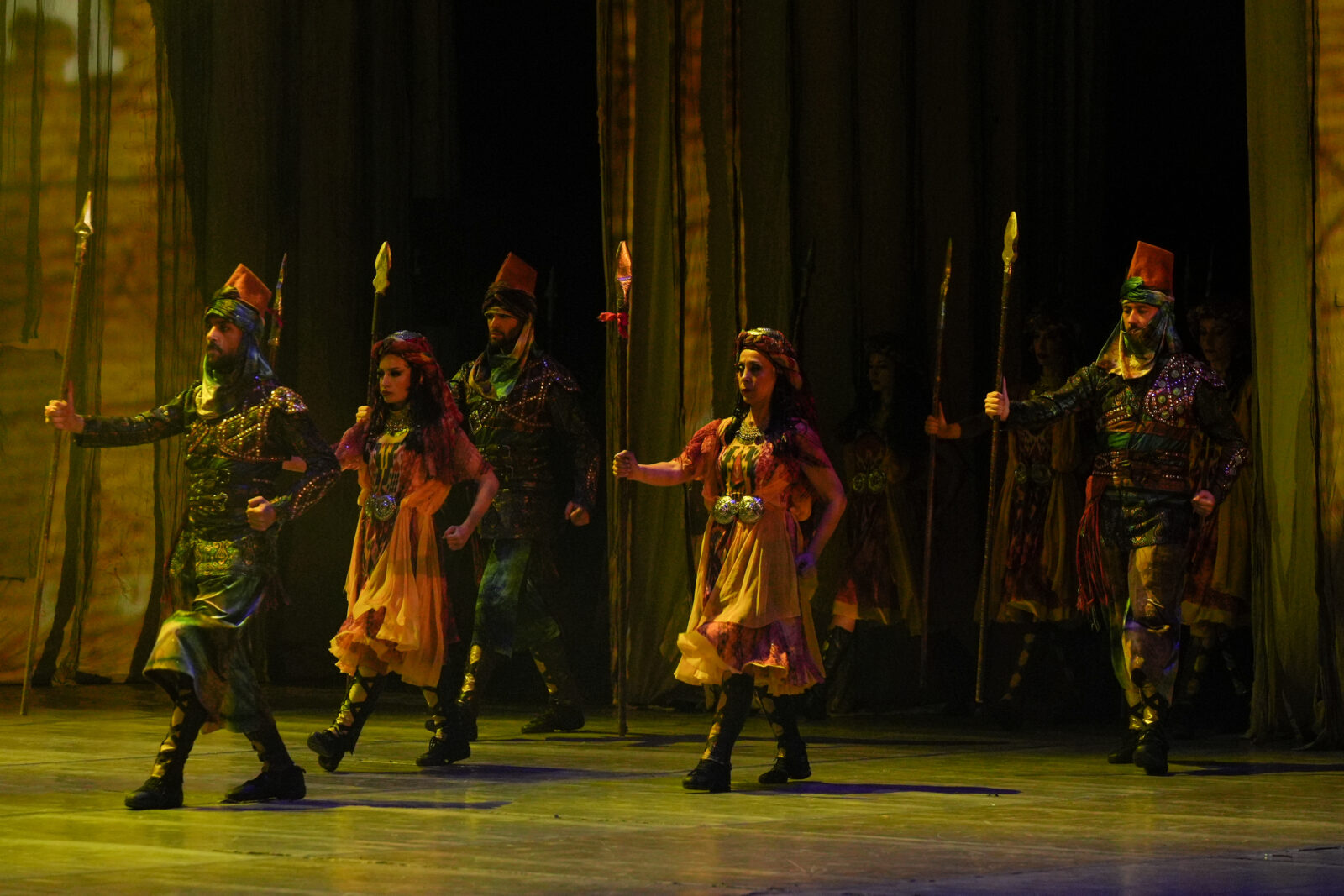Fire of Anatolia's performance Troy, Istanbul, Türkiye, January 19, 2025. (AA Photo)