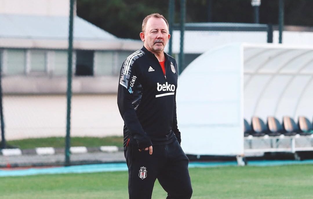 Sergen Yalcin on the field during Besiktas players' training, Istanbul, Türkiye, Sept. 20, 2021. (Photo via Instagram / @ssergenyalcin)