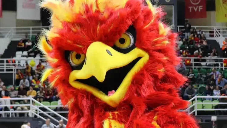 Turkish Basketball 2nd League(TB2L) team Goztepe's mascot KANKA. (Photo via X)