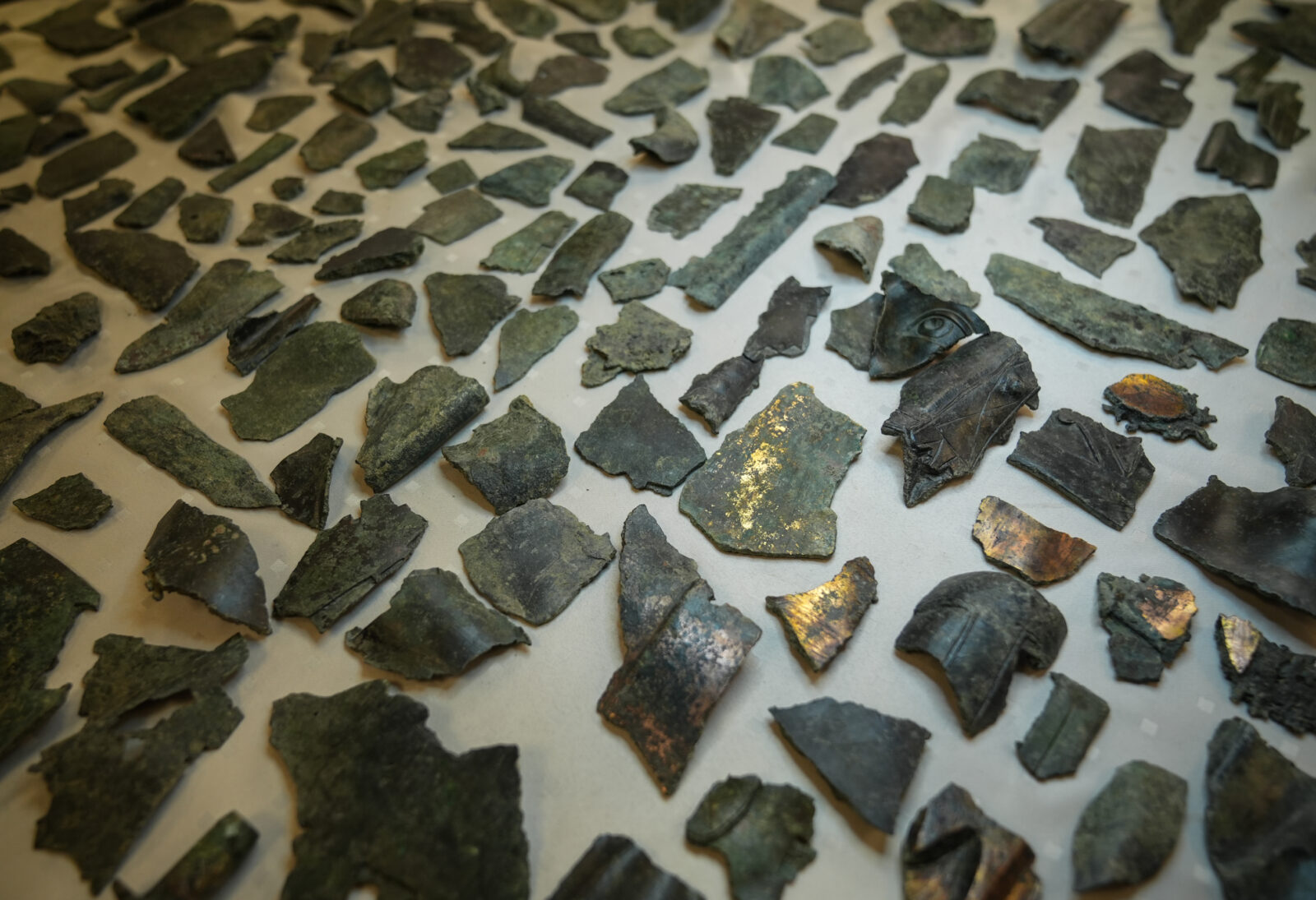 A view of statue fragments which are found during the excavation at the ancient city of Metropolis, which was used as a “junkyard,” in Izmir, Türkiye, Jan. 9, 2025. (AA Photo)