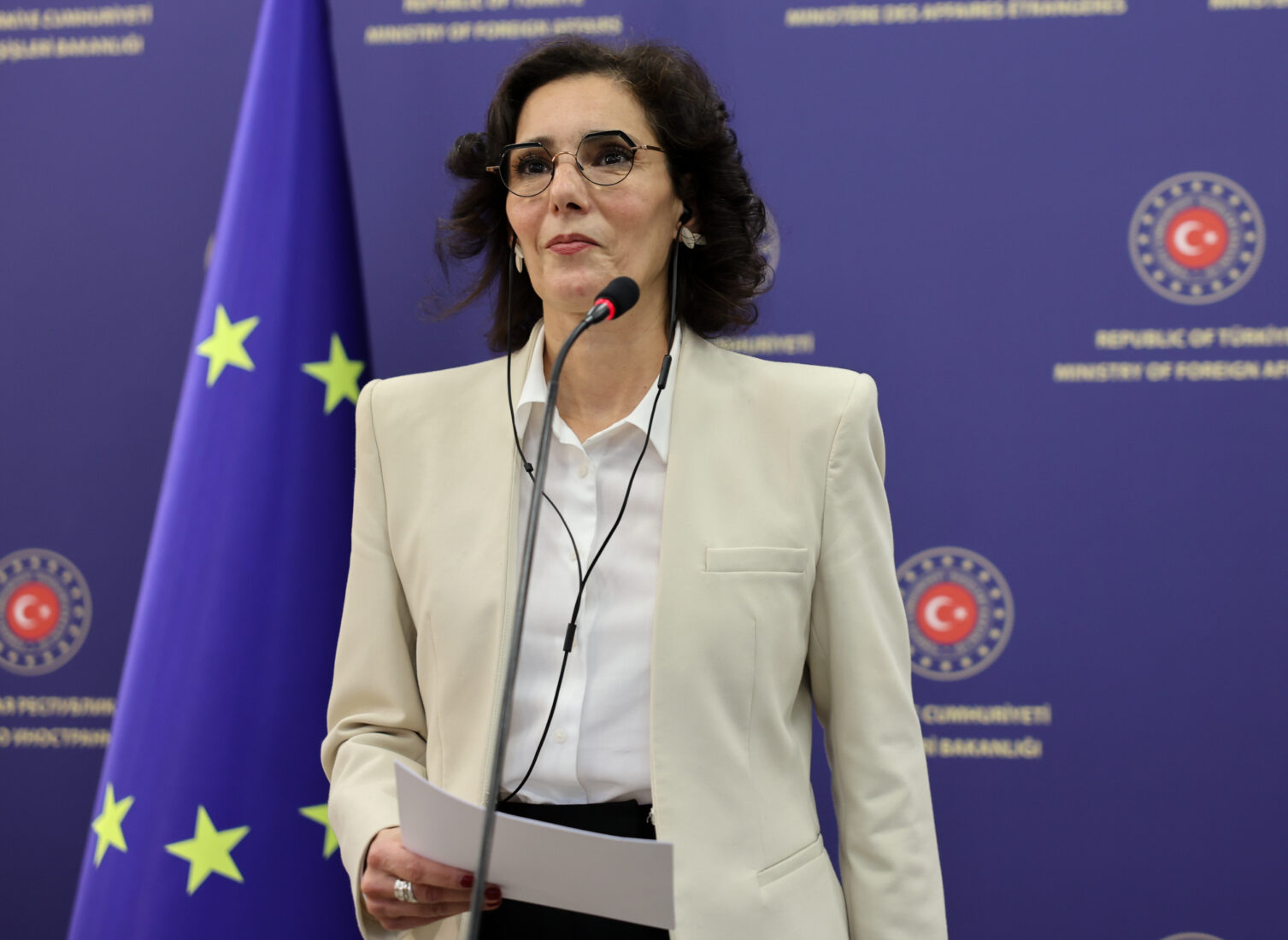 FM Fidan, EU Commissioner Lahbib discuss Syria recovery, Türkiye-EU cooperation