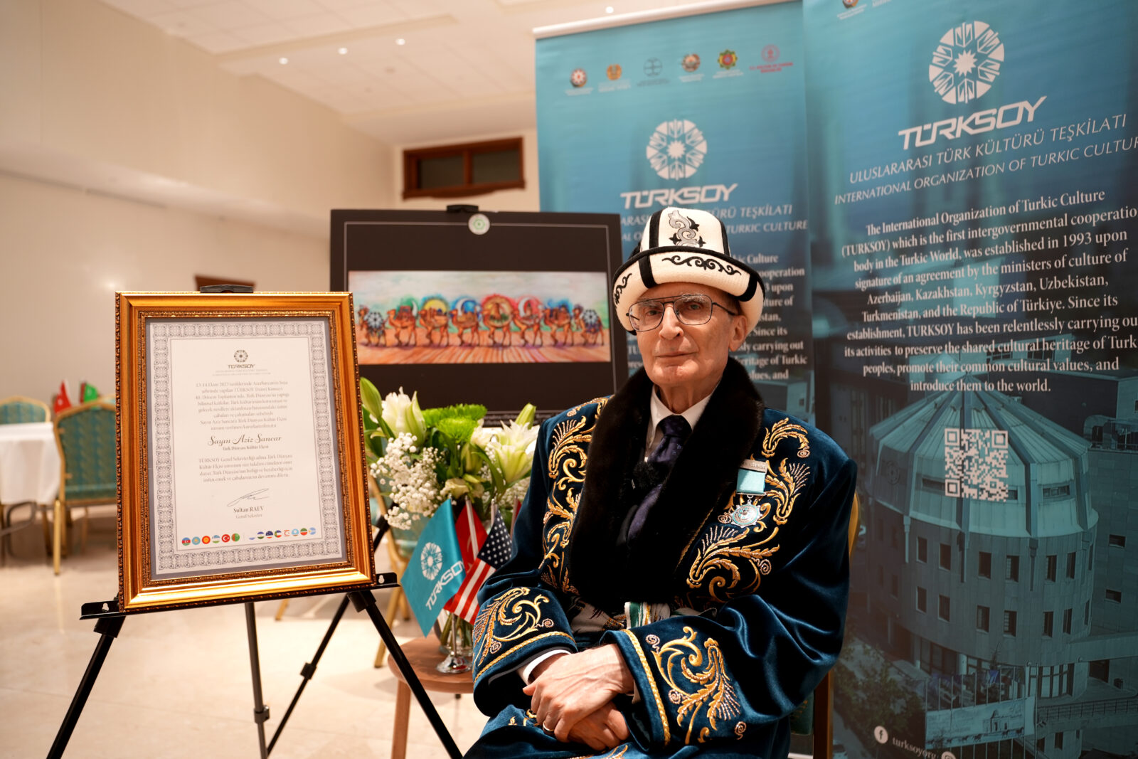 Nobel laureate Turkish scientist Professor Aziz Sancar, who resides in the United States, was awarded the 