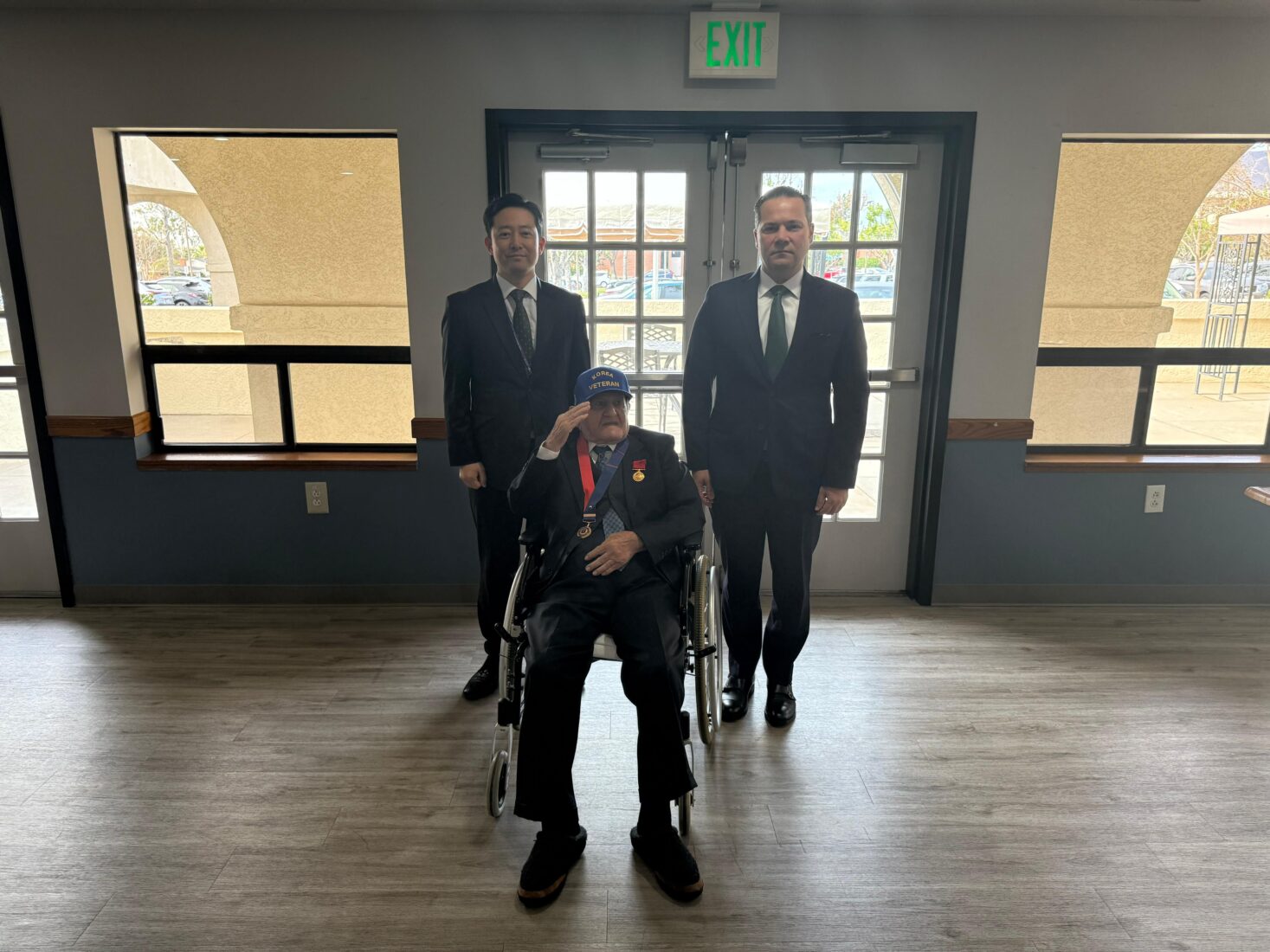 The 96-year-old Korean War veteran Gevriyi Bekdas, born in Türkiye's Mardin and residing in California, U.S., was awarded the 