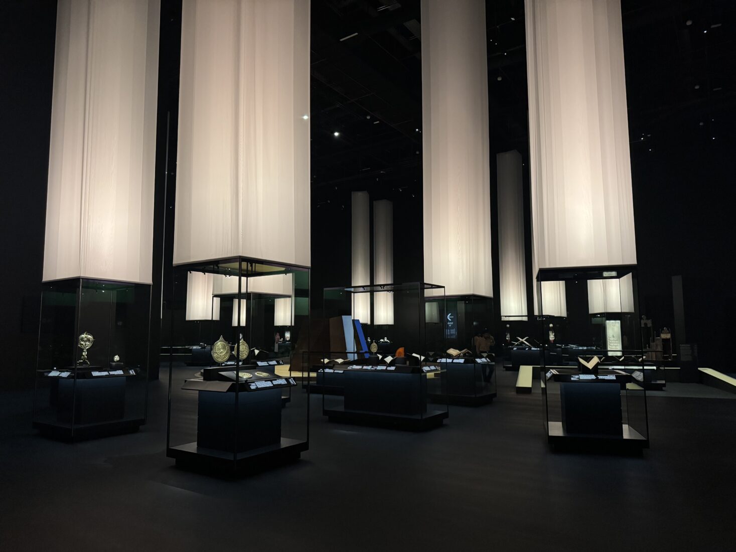 A view of the second edition of the Biennial of Islamic Arts organized by the Diriyah Biennial Foundation established to support art and culture King Abdulaziz International Airport in Saudi Arabia on Jan. 24, 2025. (AA Photo)