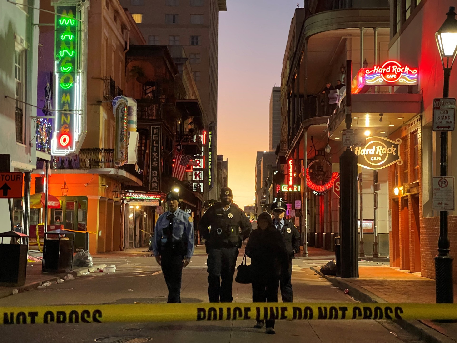 Mass casualty incident strikes Bourbon Street in New Orleans, US