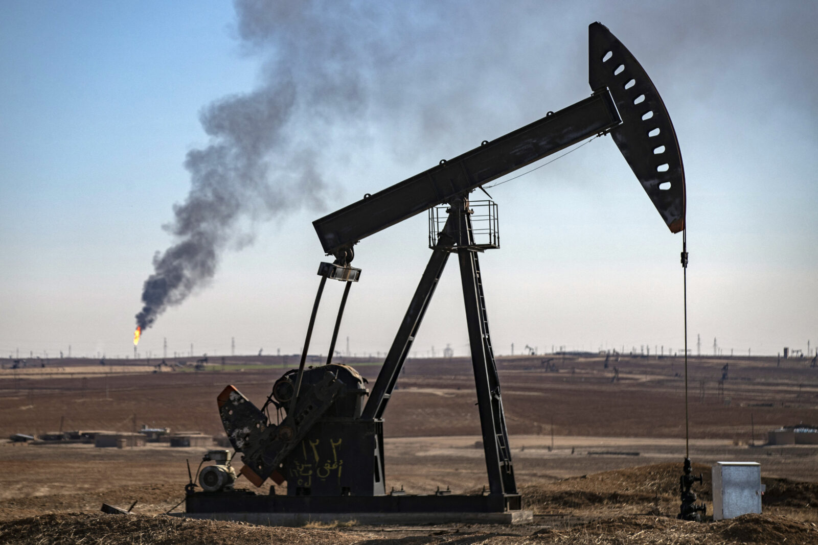 A general view of the Rmailan oil field is pictured in northeastern Syria, near the border with Türkiye, Jan. 8, 2025. (AFP Photo)