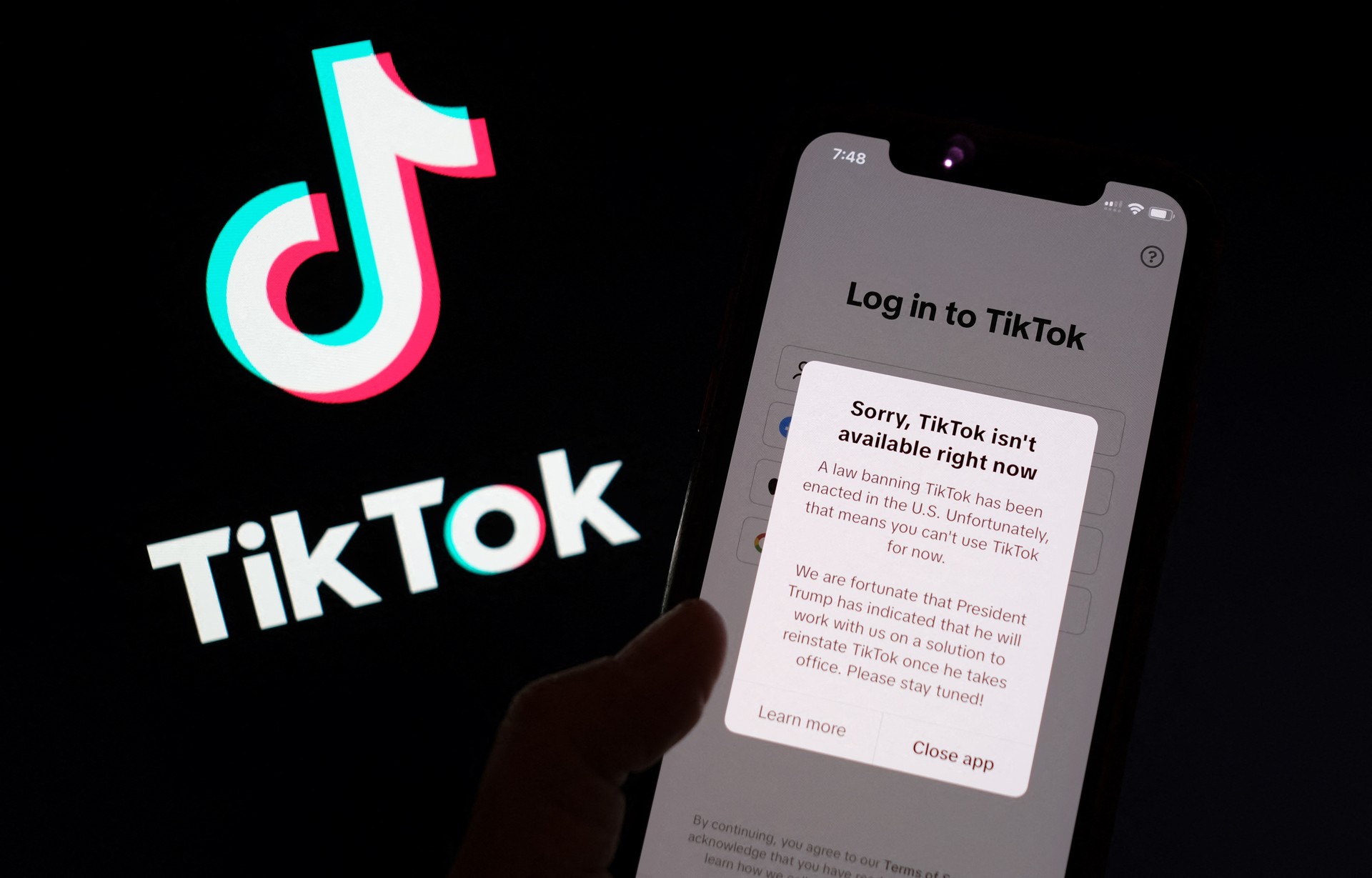 TikTok announces services will be 'temporarily unavailable' in US