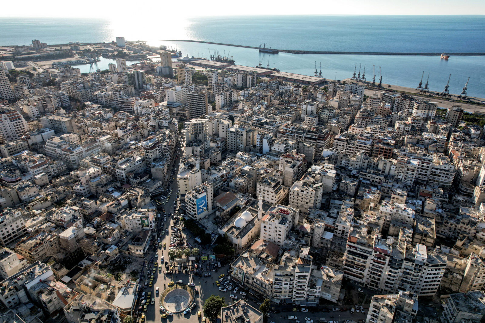 This aerial view shows Syria's western coastal city of Latakia on Jan. 19, 2025. (AFP Photo)