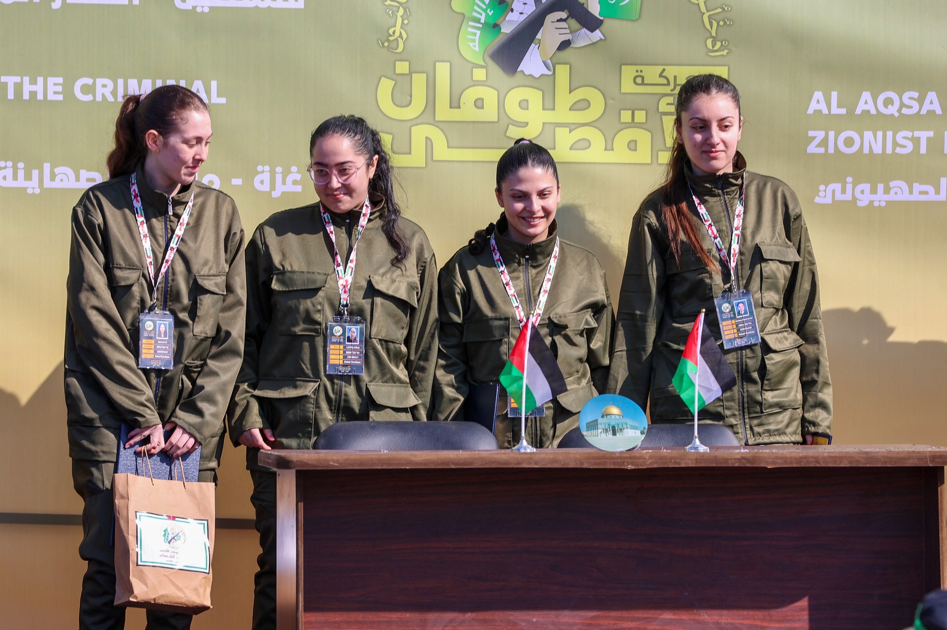 Hamas releases 4 Israeli women as part of prisoner swap deal