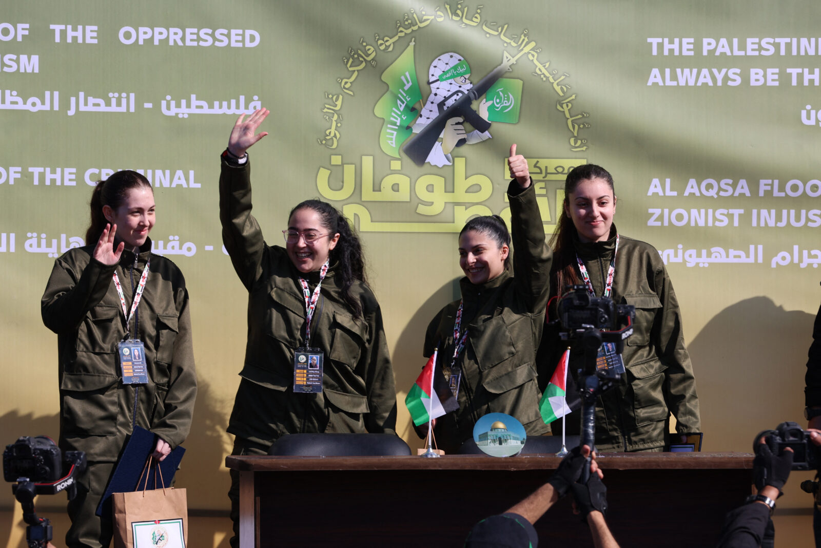 Hamas releases 4 Israeli women as part of prisoner swap deal