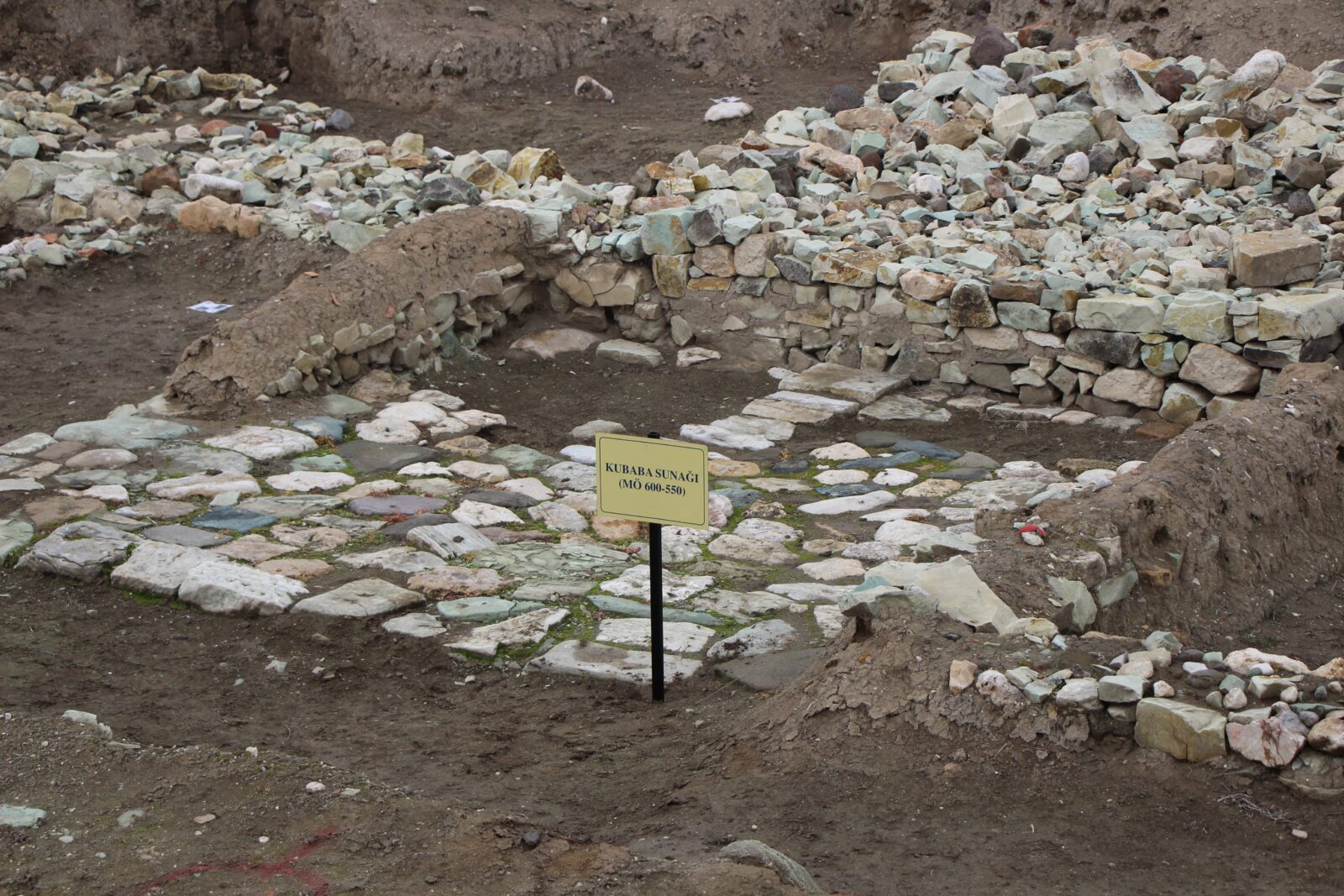 2,600-year-old Kubaba Sacred Area discovered for the first time in Anatolia, Oluz Hoyuk, Amasya, Türkiye, Jan. 4, 2025. (IHA Photo)