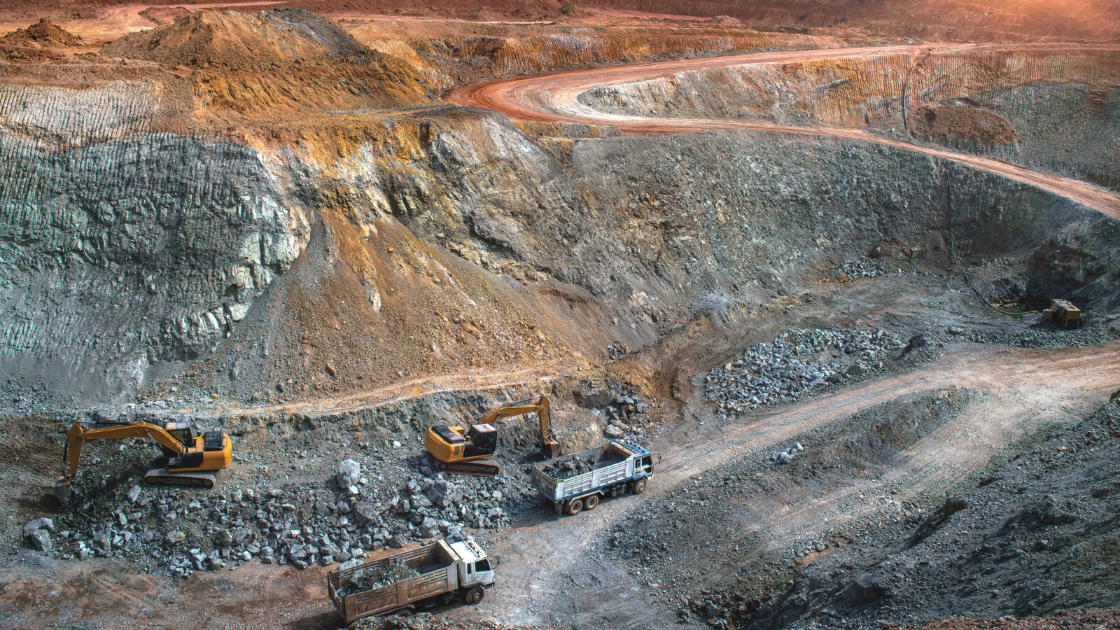 View of open cast gold mine. (Adobe Stock Photo)