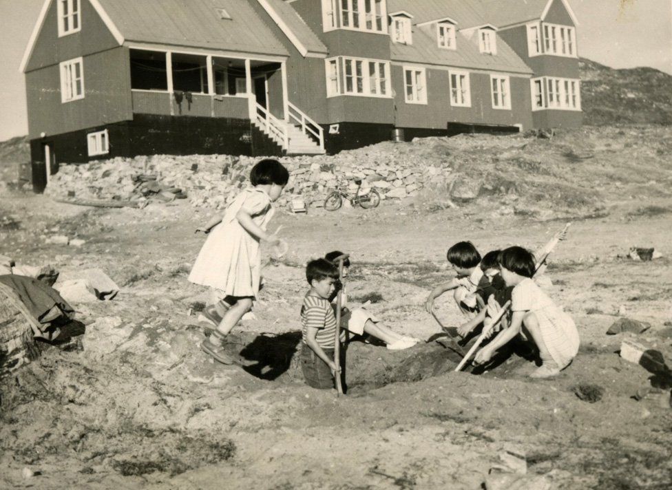 Children play at a Danish Red Cross-run orphanage in Greenland, 1950s, Denmark. (Photo via Wikipedia)