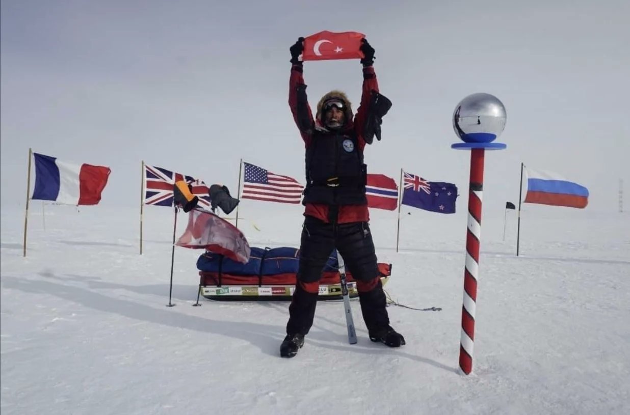 Ironman Ali Riza Bilal becomes first Turk to achieve historic feat at South Pole