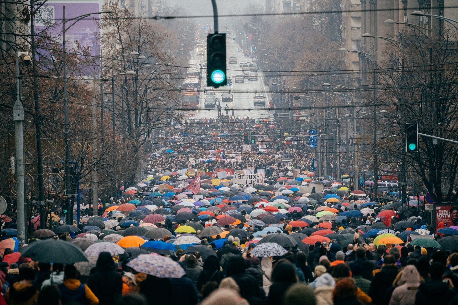 Serbian students continue protests with 80-km march from Belgrade to Novi Sad