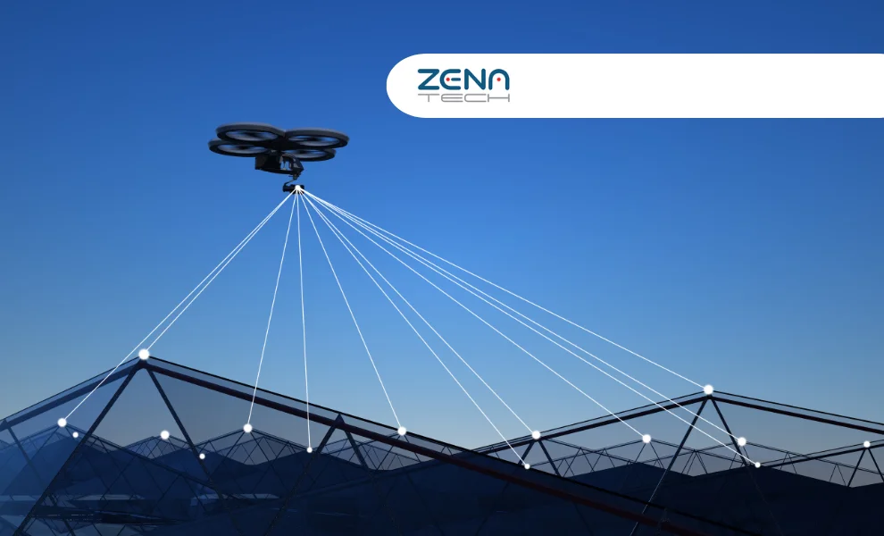 Promotional photo shows a futuristic drone from ZenaTech in flight. (Photo via zenatech.com)
