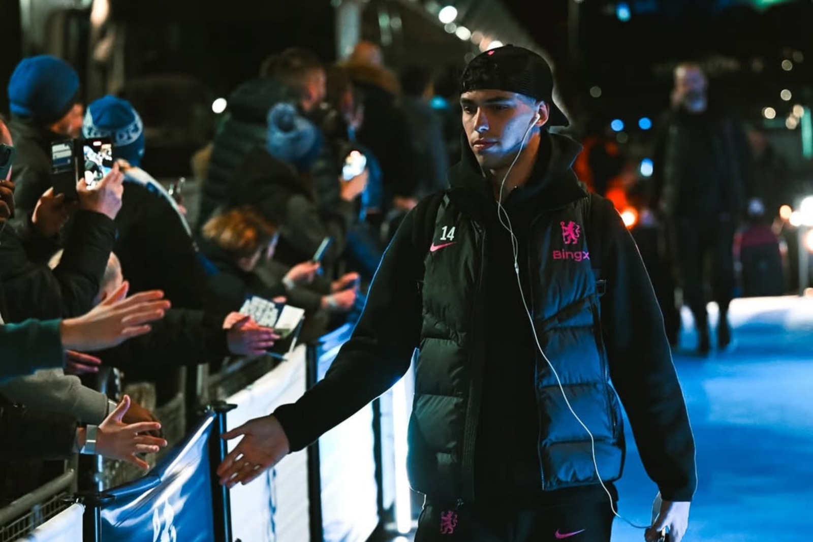 Felix heading to Chelsea's match against Shamrock Rovers (5-1), London, England, December 20, 2024. (Photo via Instagram / @joaofelix79)