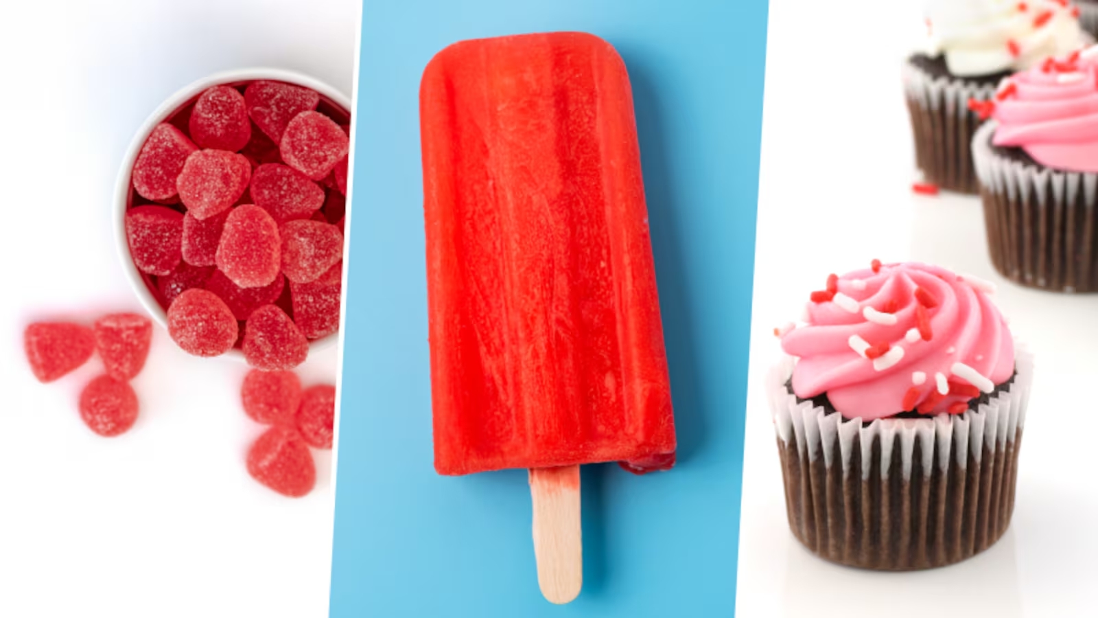 This handout image shows red food products. (Photo via FDA)