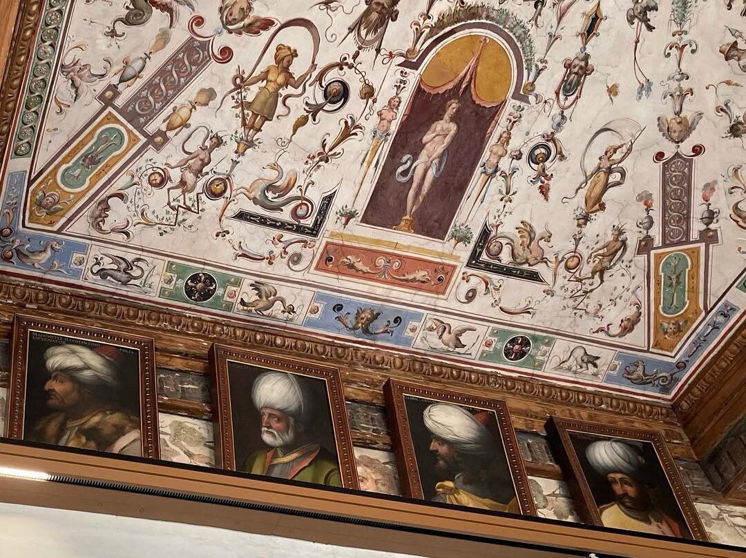 Ottoman sultans portraits at the Uffizi Gallery, Florence, Italy, December 30, 2024. (Photo via Koray Erdogan/Türkiye Today)