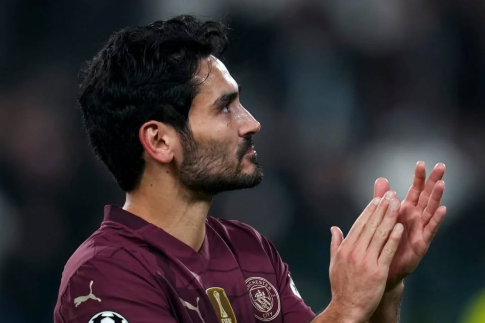 Ilkay Gundogan celebrates scoring at Manchester City F.C.'s match against Slovan Bratislava, Slovakia, Oct. 2, 2024. (Photo via Instagram / @ilkayguendogan)