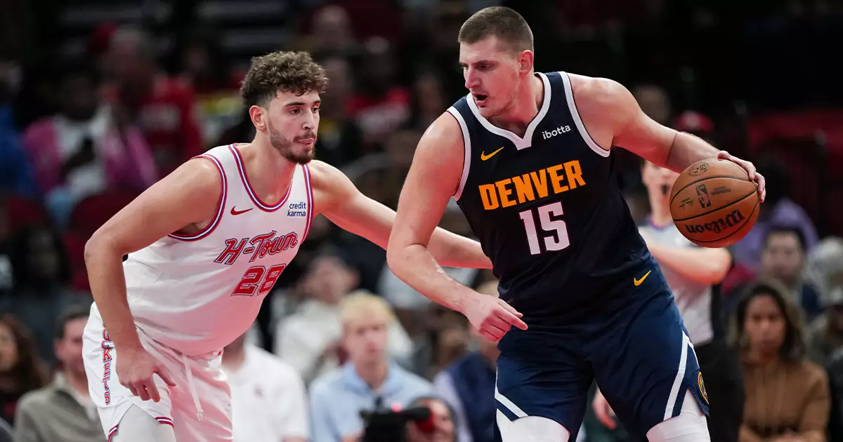 Turkish international Alperen Sengun and NBA MVP Nikola Jokic (AFP Photo)