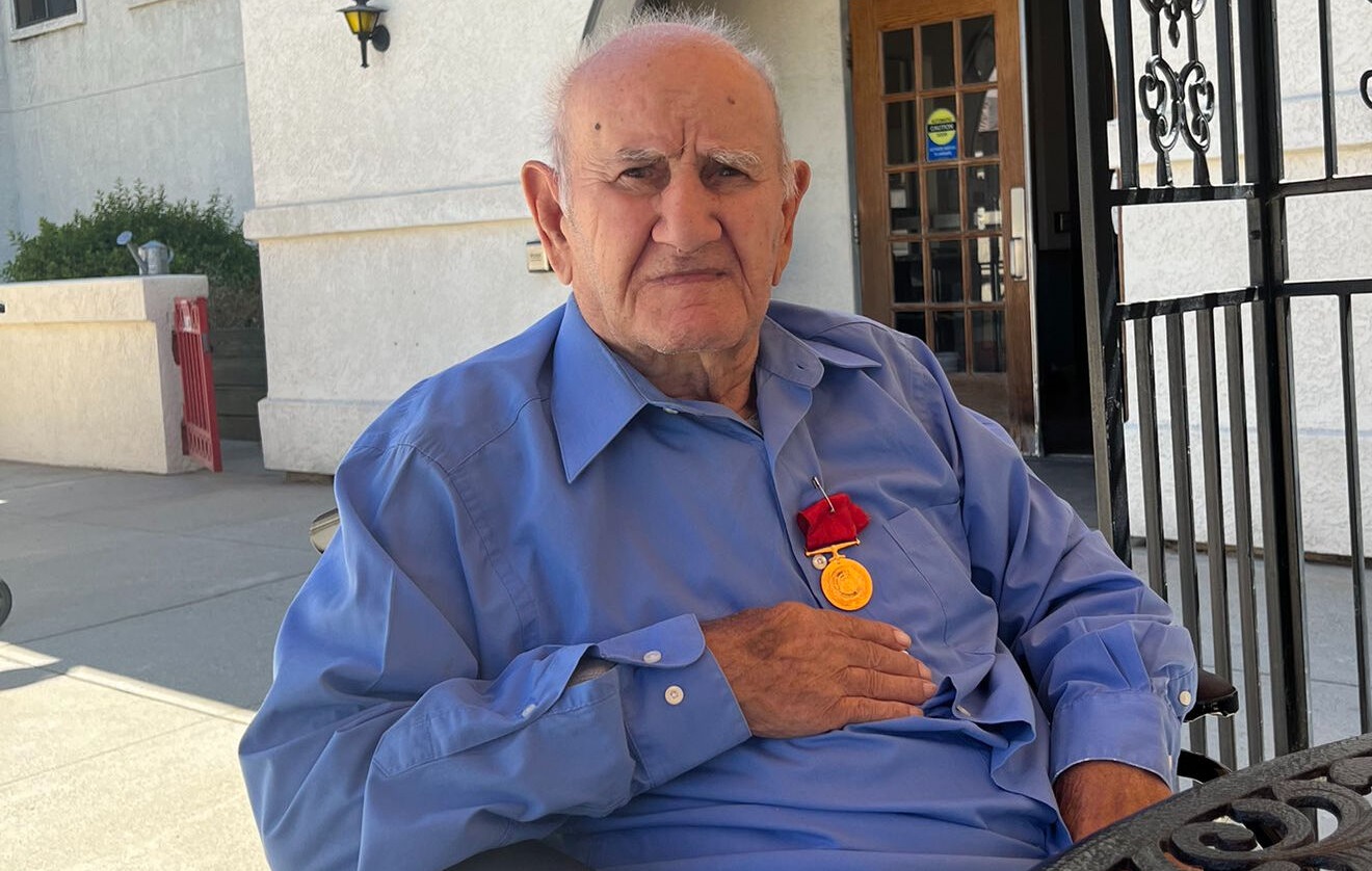 Korean War veteran from Türkiye's Mardin honored with peace medal in Los Angeles