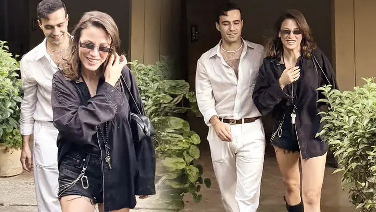 Serenay Sarikaya and Mert Demir were allegedly involved in a fabricated romantic relationship, orchestrated by ID Communication for a $5 million payment from a businessman, intended to generate publicity and financial benefit, Türkiye, Jan. 13, 2024. (Photo via X)