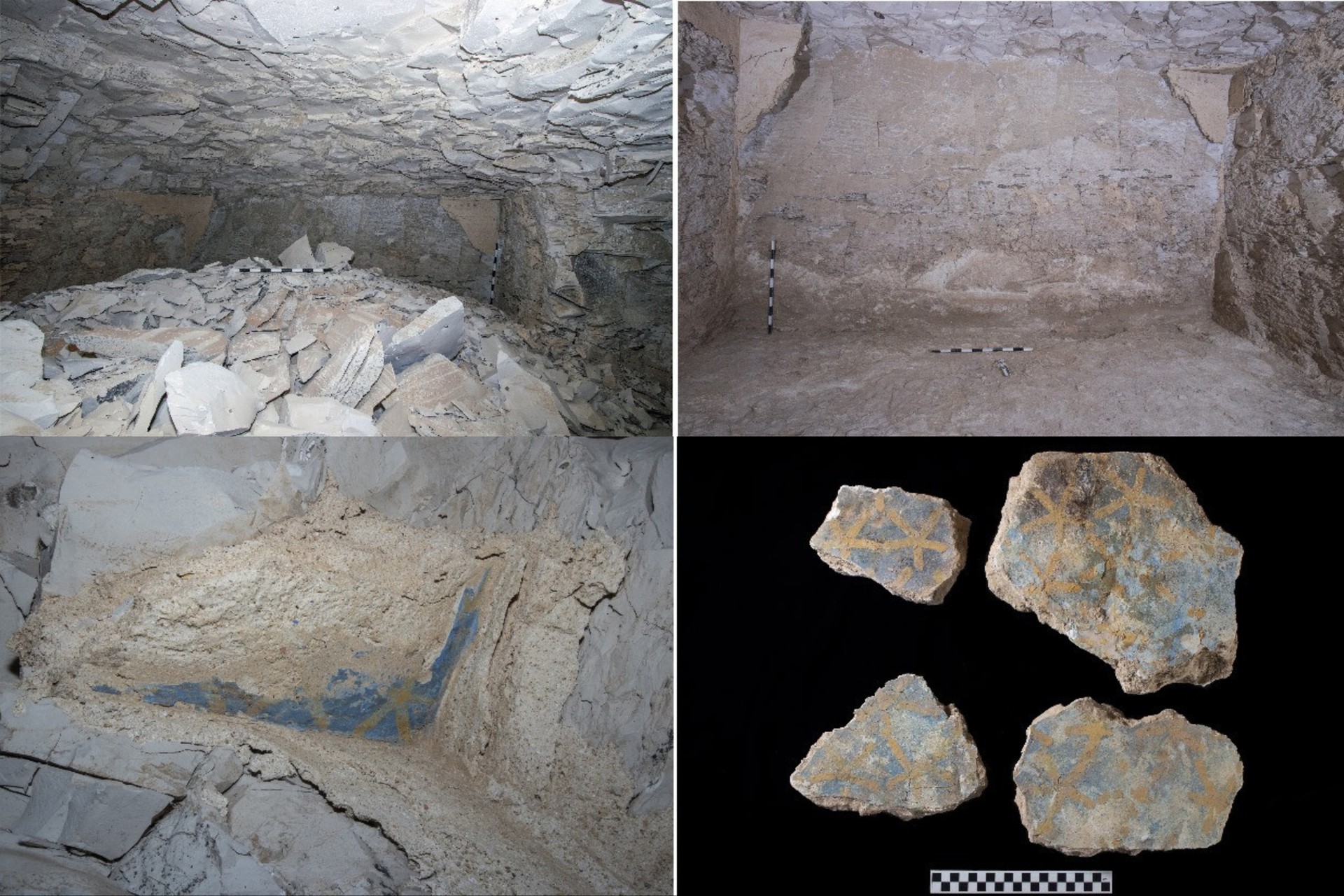 A section of tomb No. C4, identified as the burial site of King Thutmose II. (Photo via Egypt’s Ministry of Tourism and Antiquities)