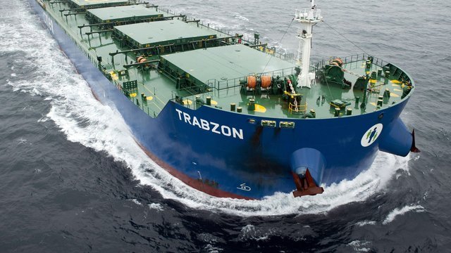 A bulk carrier from Ciner Shipping’s fleet, 