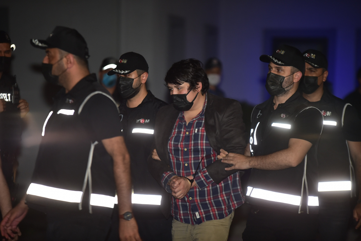 Mehmet Aydin, the founder of the Ciftlik Bank Ponzi scheme, is taken into custody by Turkish police upon his arrival at Istanbul Airport, following his extradition from Brazil, in Istanbul, Türkiye, on July 3, 2021. (IHA Photo)