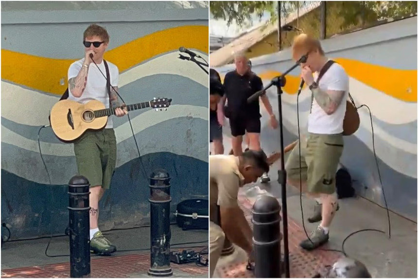 Police stated that event organizers had not received permission for the street performance, which took place on one of the city's busiest streets. (Photos via screenshots from TikTok)