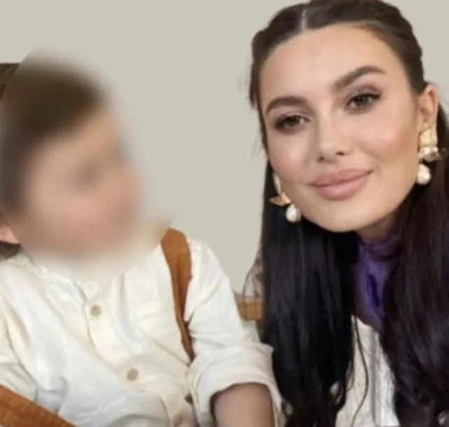 F.D. and her 4-year-old child, for whom Sabanci has been alleged to be the father. (Photo via hurriyet.com.tr)