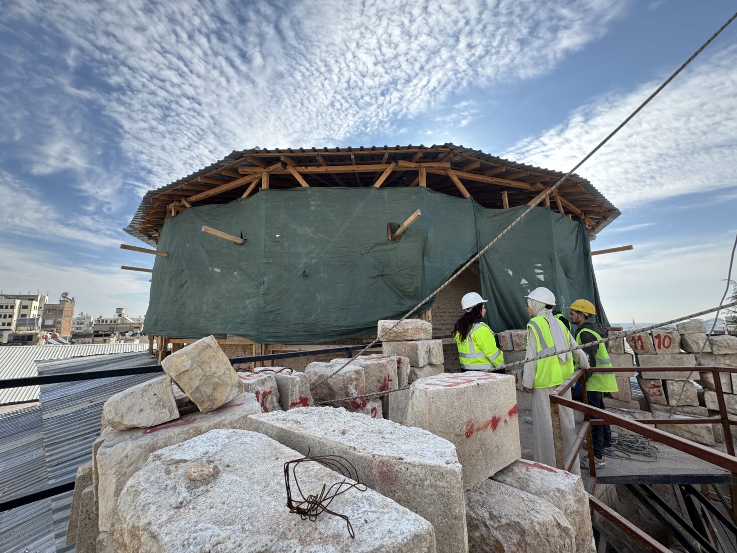The restoration of three out of 19 historical mosques damaged by the earthquakes centered in Kahramanmaras on February 6, 2023, has been completed in Kilis. (AA Photo)